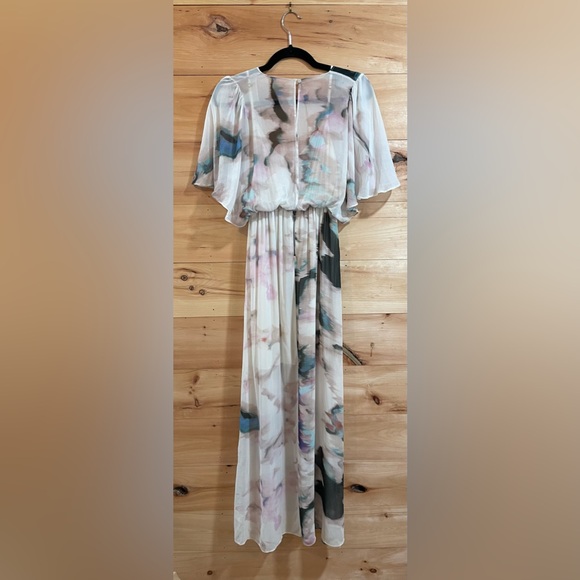 Alice + Olivia Baska Watercolor Silk Dress Size M - Picture 6 of 14